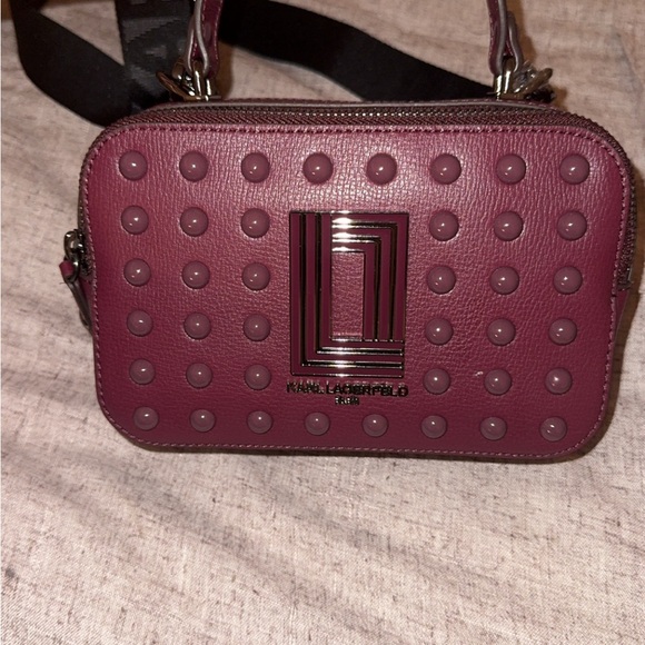 Karl Lagerfeld burgundy Crossbody Bag - Picture 5 of 5